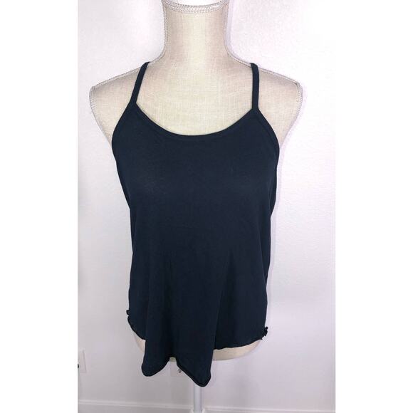 Chaser Deep Navy jersey Knit T-Strap Tank - M - Picture 1 of 5